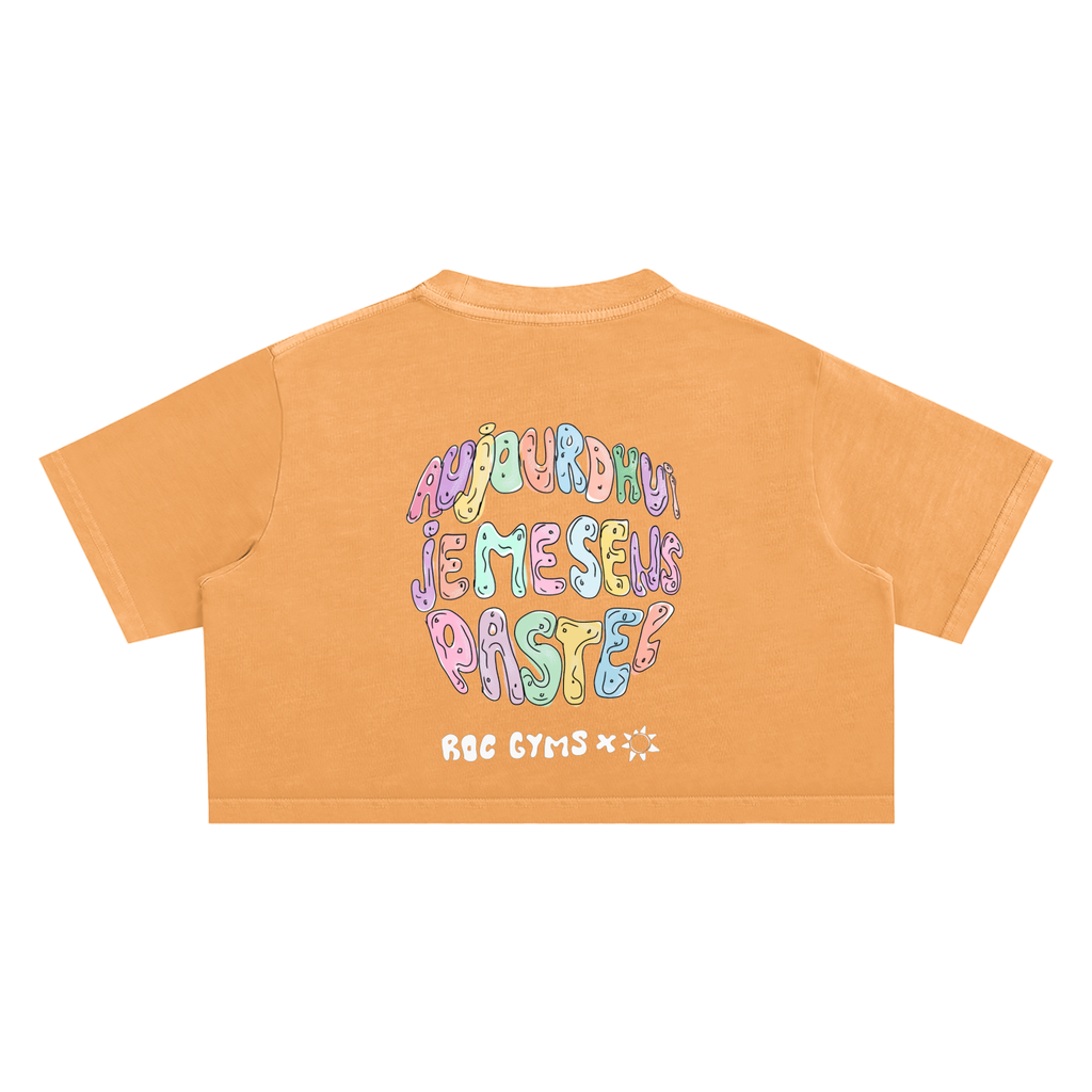 Crop Top  Aujourd'hui je me sens pastel