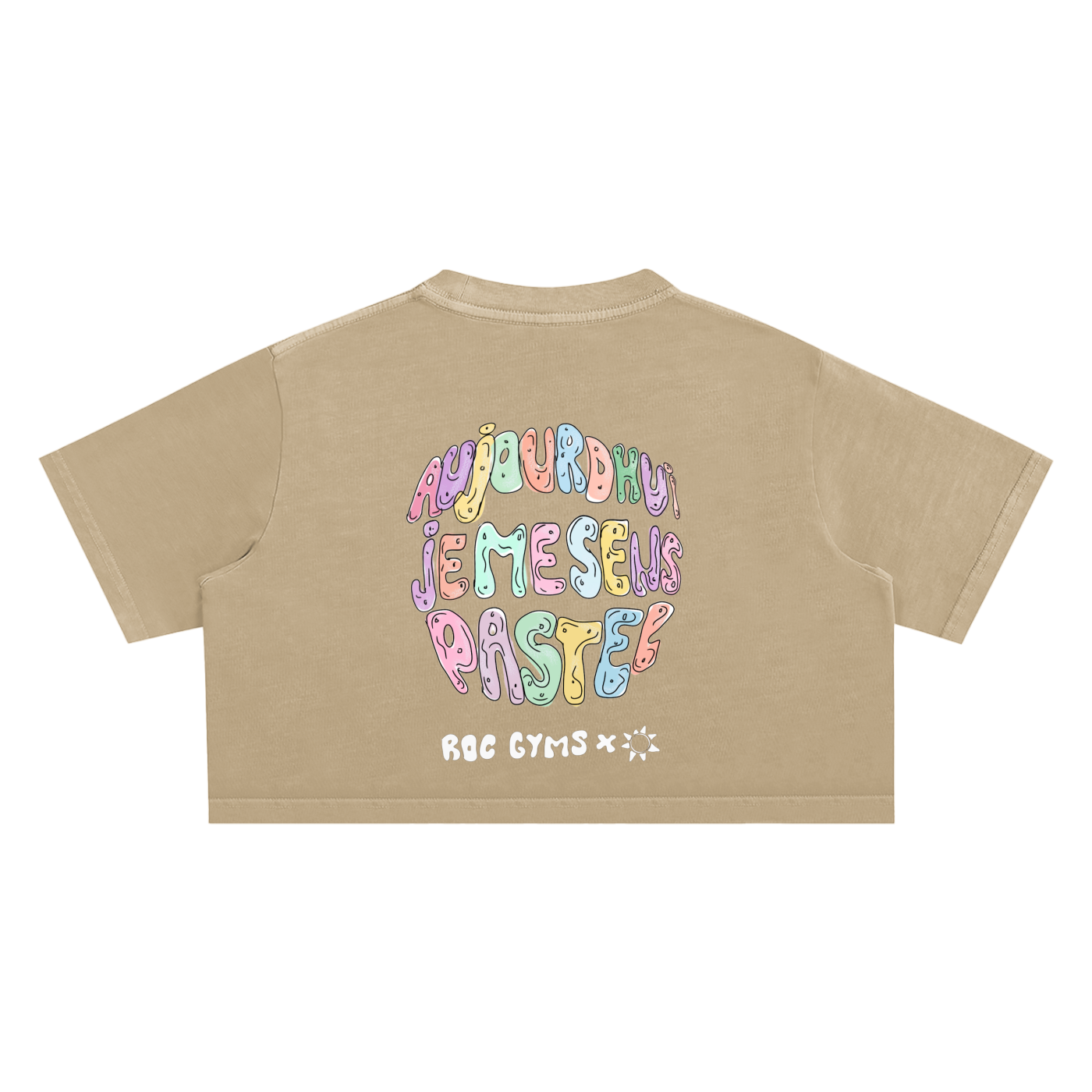 Crop Top  Aujourd'hui je me sens pastel